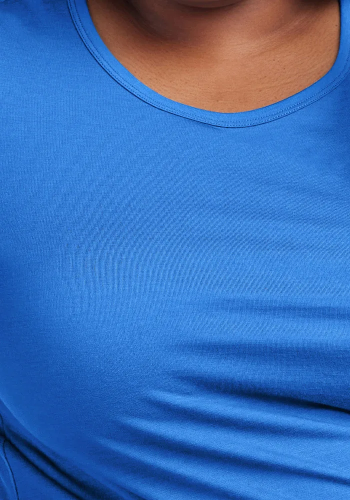Addie Short Sleeve Crew - Blue Gelato