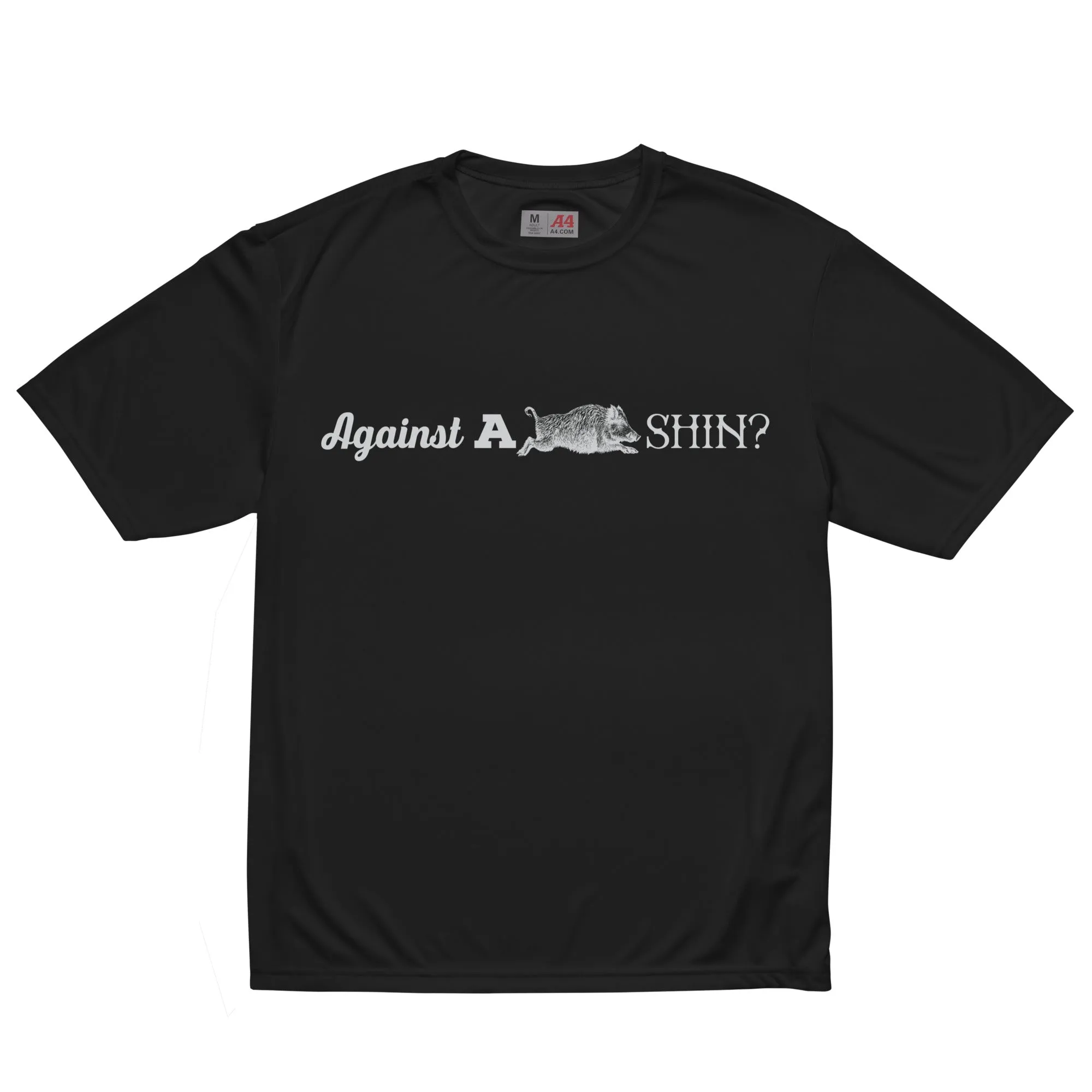 Against A Boar Shin Unisex performance crew neck t-shirt