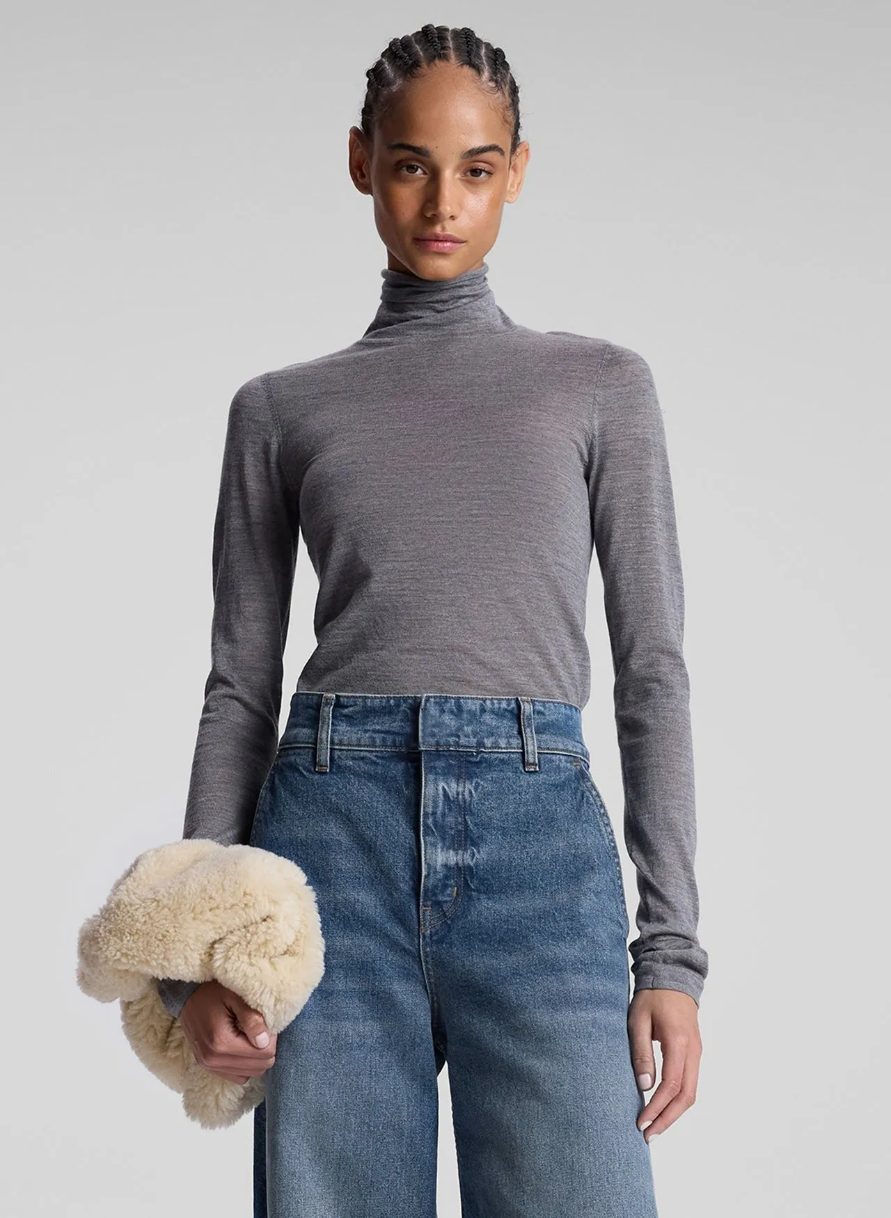 A.L.C. Hayes Fine Merino Turtleneck Top