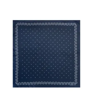 ALL SILK PRINTED BANDANA SQUARE DOT