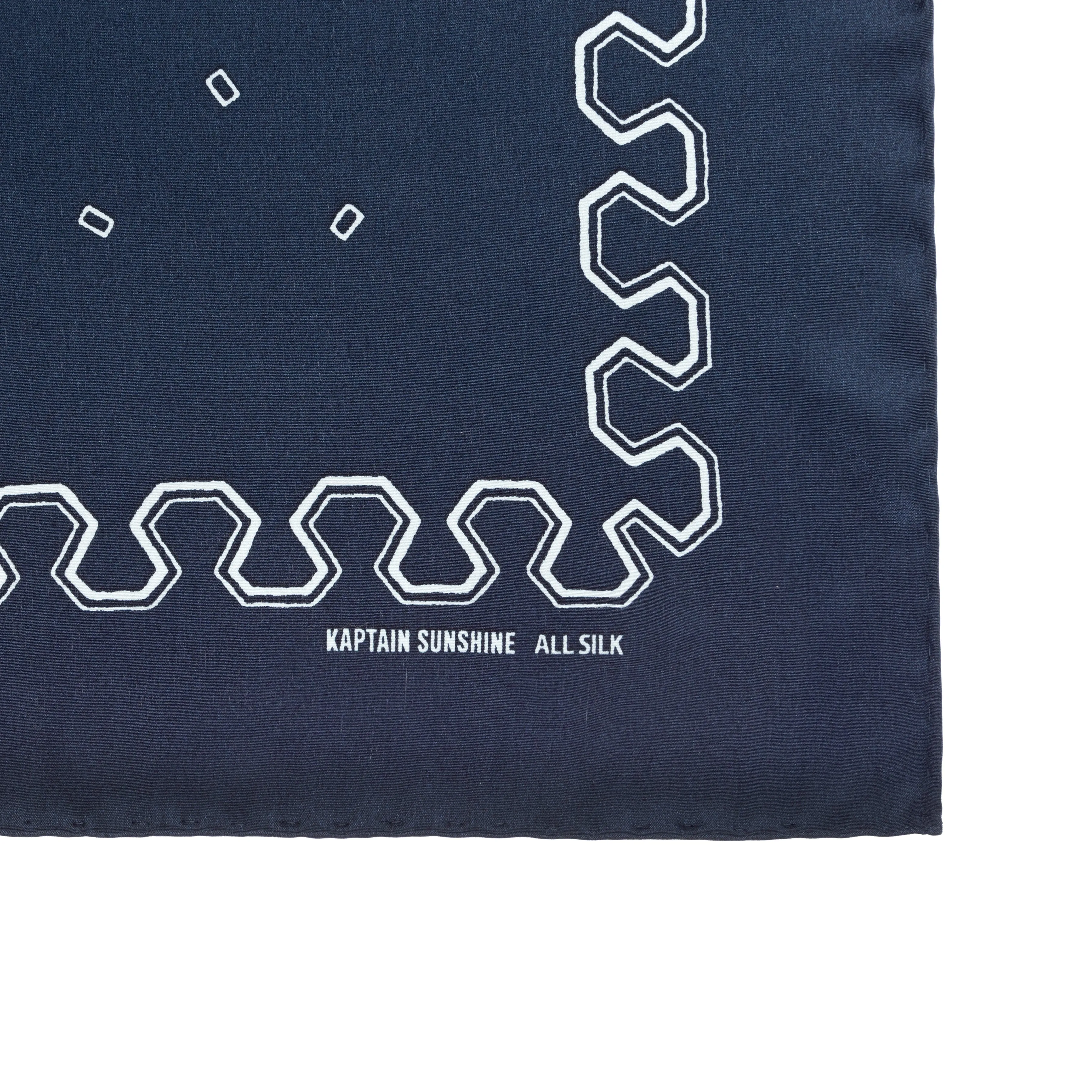 ALL SILK PRINTED BANDANA SQUARE DOT