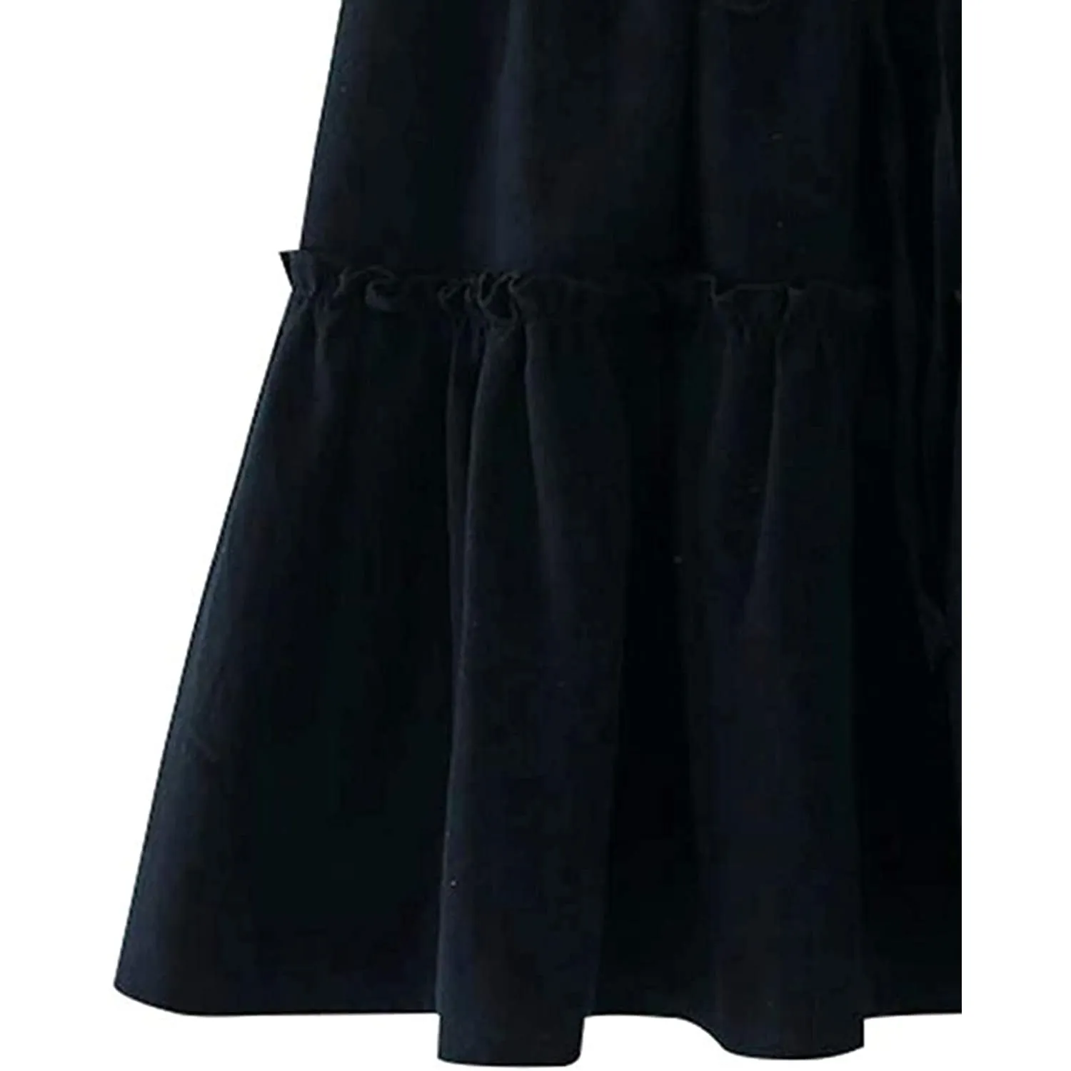 Arjungo Women's Ruffled Boho A Line Skater Mini Skirt
