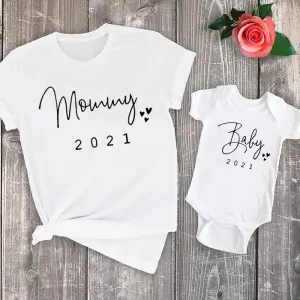 Baby Mommy Matching T-Shirt  Romper