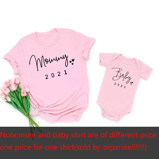 Baby Mommy Matching T-Shirt  Romper