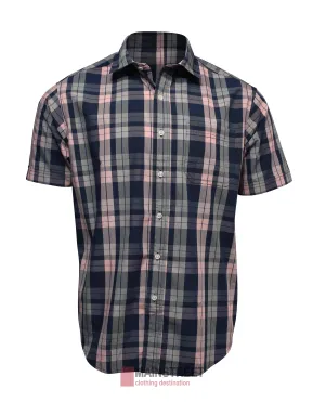 Back Bay Bamboo Soft Touch Check Short Sleeve Shirt