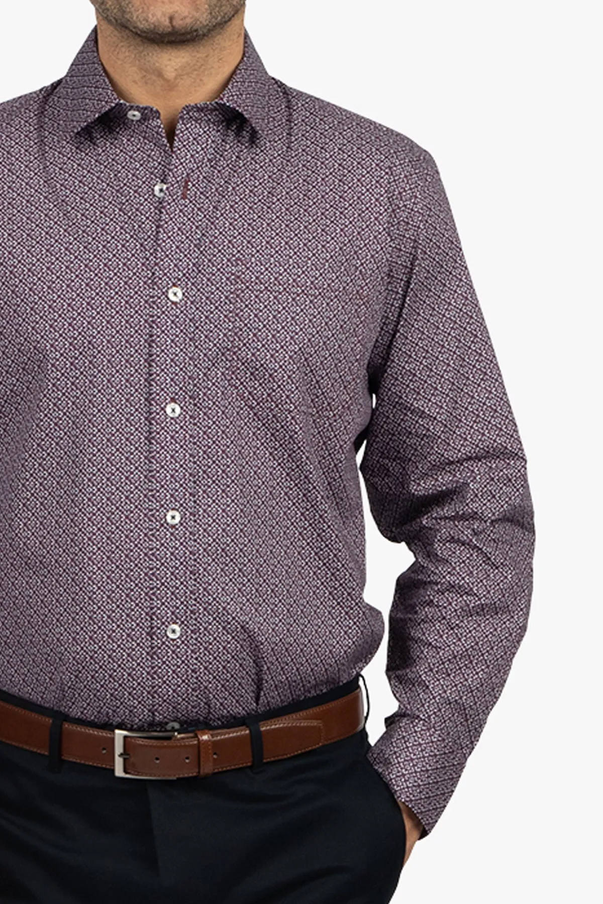 Back Bay | Cotton Spandex Printed Casual Shirt