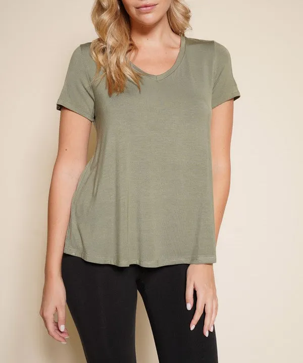 BAMBOO classic v-neck tee