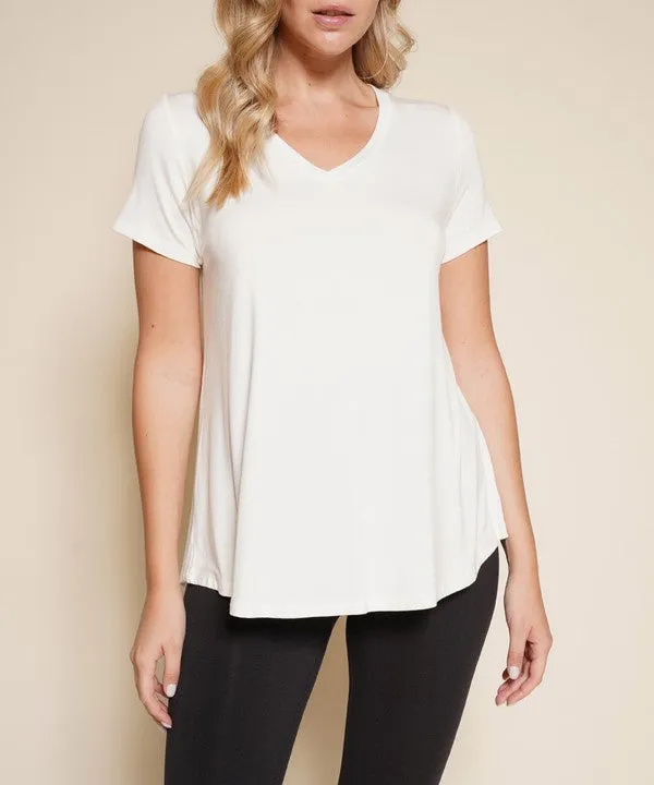 BAMBOO classic v-neck tee