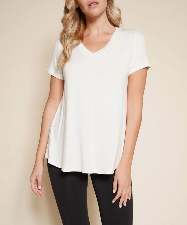 BAMBOO classic v-neck tee
