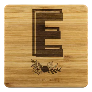 Bamboo "E" Coasters (Sets of 4)
