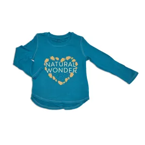Bamboo Scoop Hem Tee (Deep Ocean)