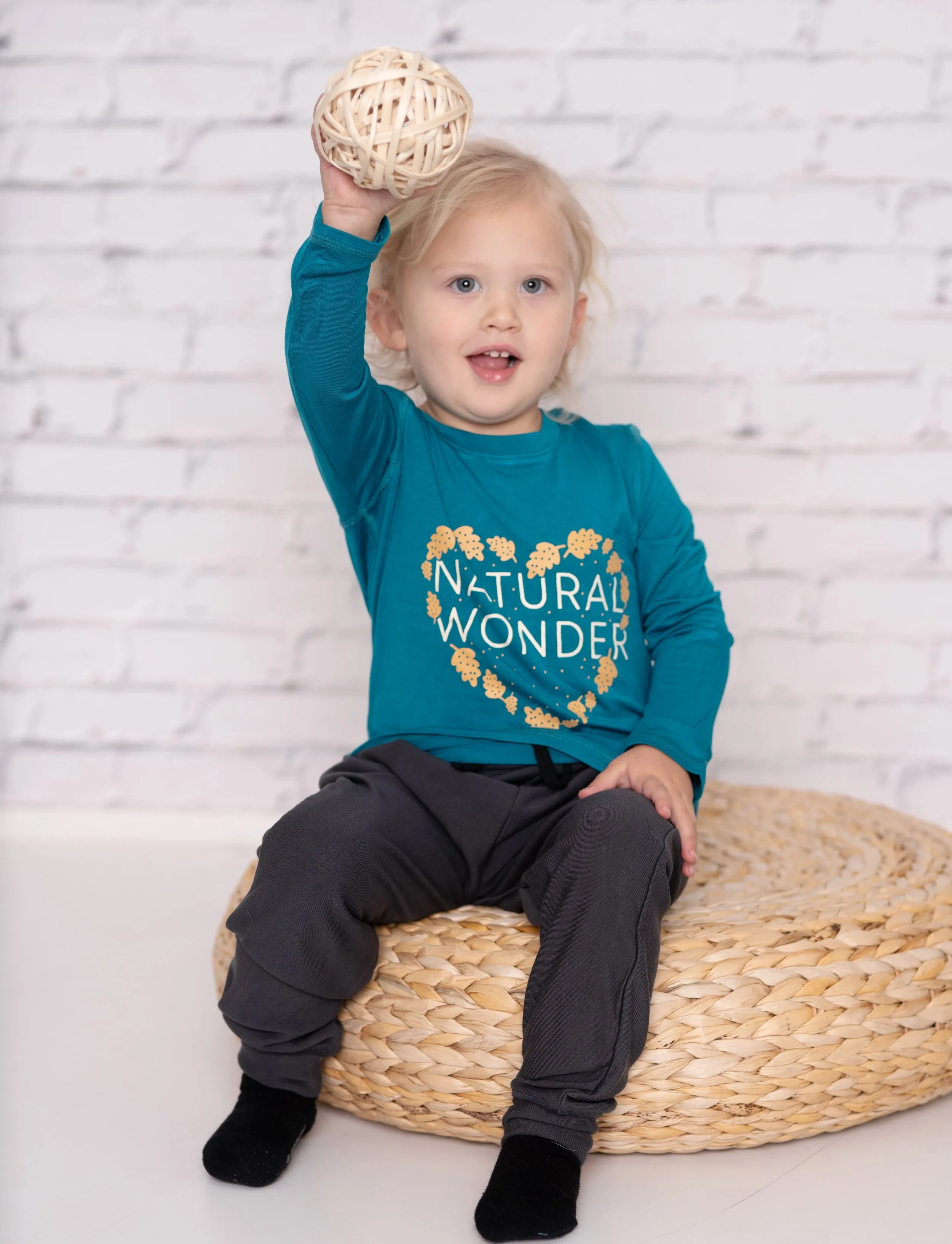 Bamboo Scoop Hem Tee (Deep Ocean)