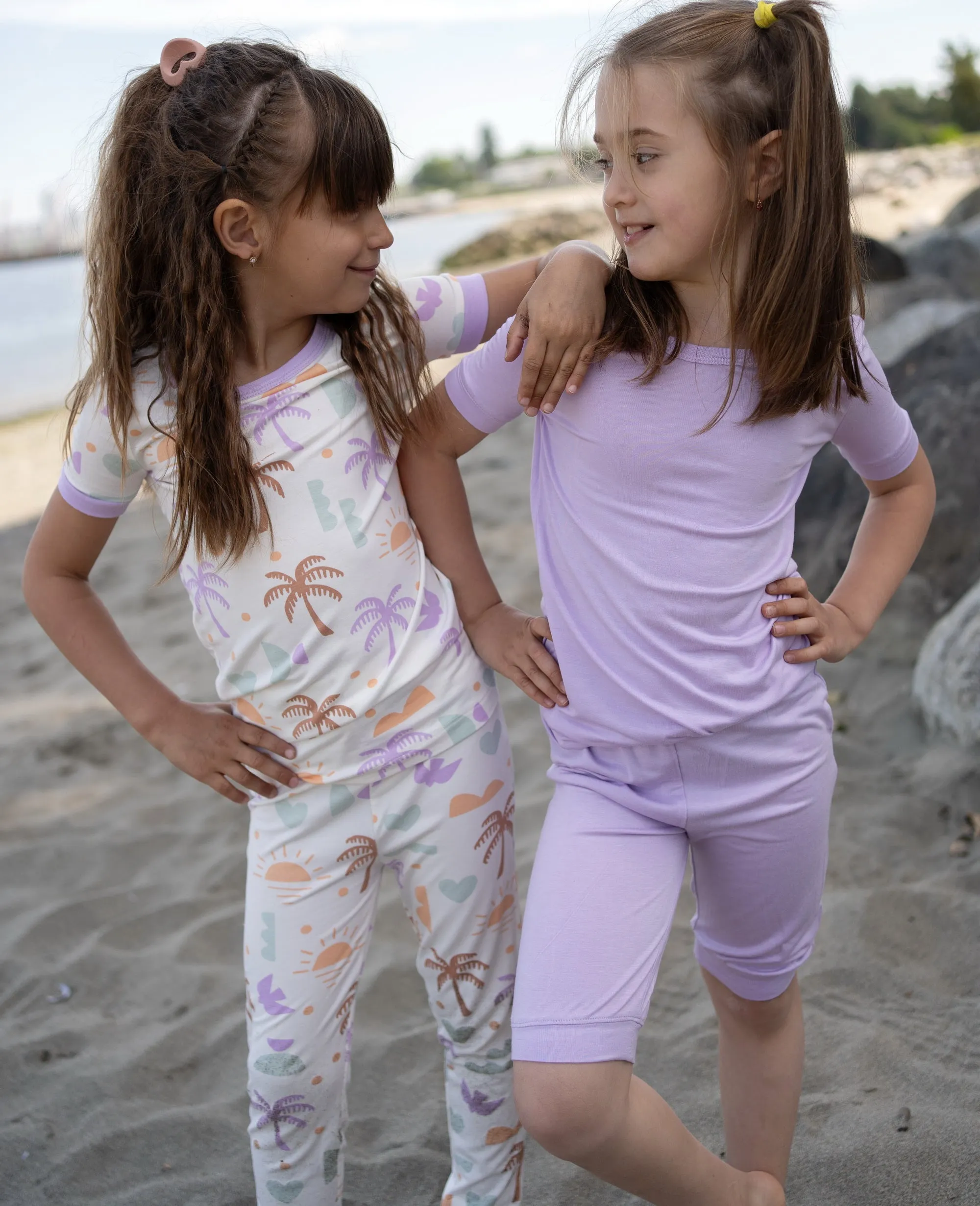 Bamboo Short Sleeve Pajama Set (Boho Surf Print)