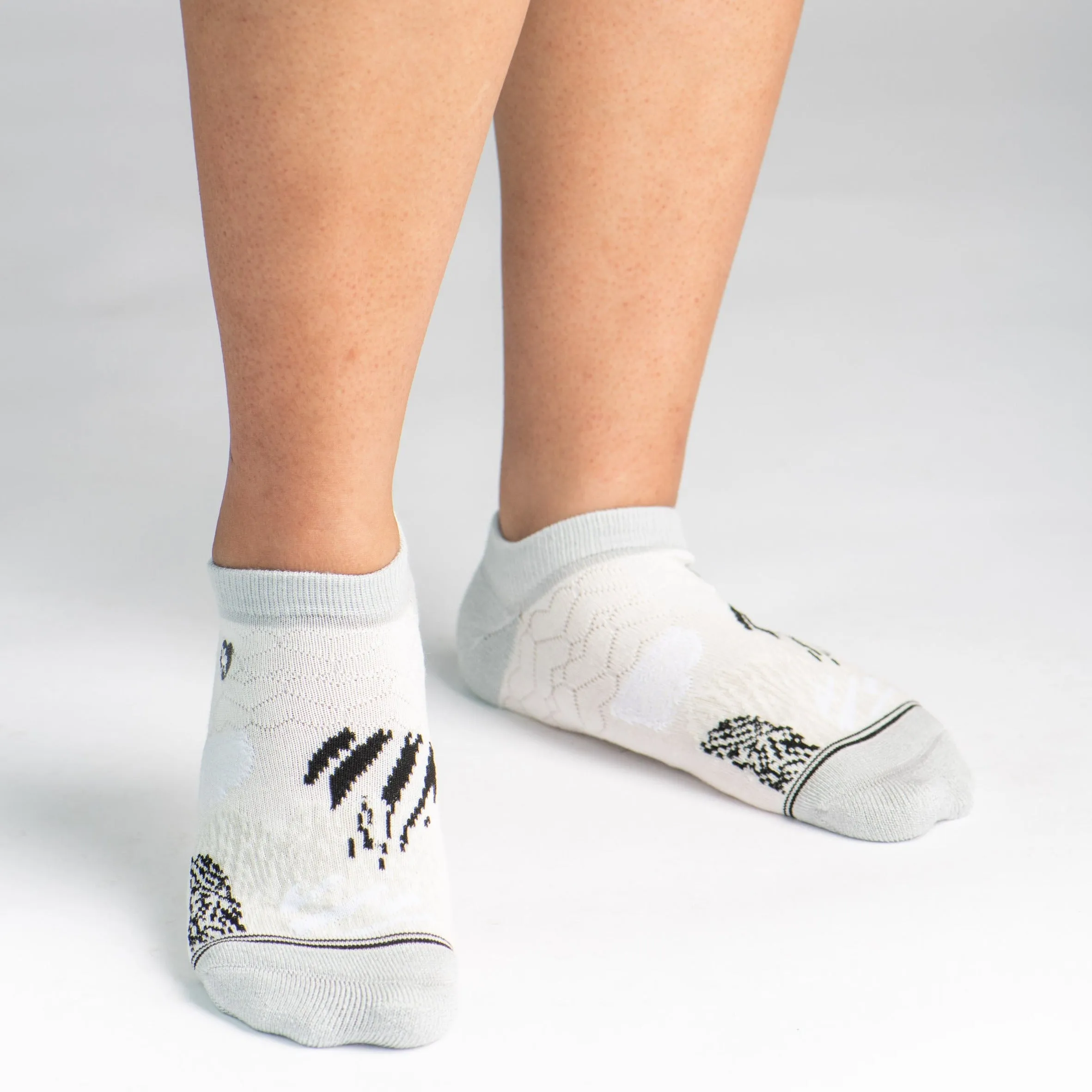 Bamboo Socks | Everyday Ankle | Wild At Heart Quiet Grey