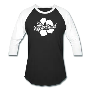 Baseball T-Shirt - White Flower