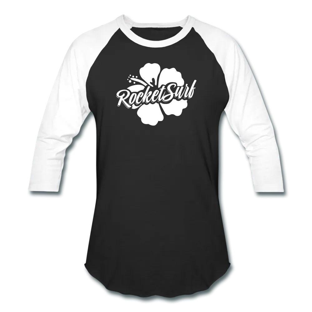 Baseball T-Shirt - White Flower