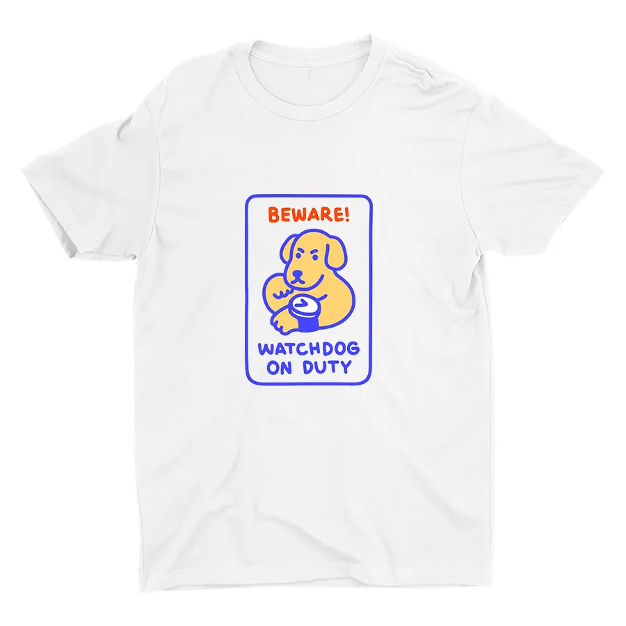 Beware! Watchdogs on Duty Cotton Tee