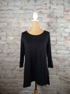 Black Knit Front Polka-Dot Back Detail