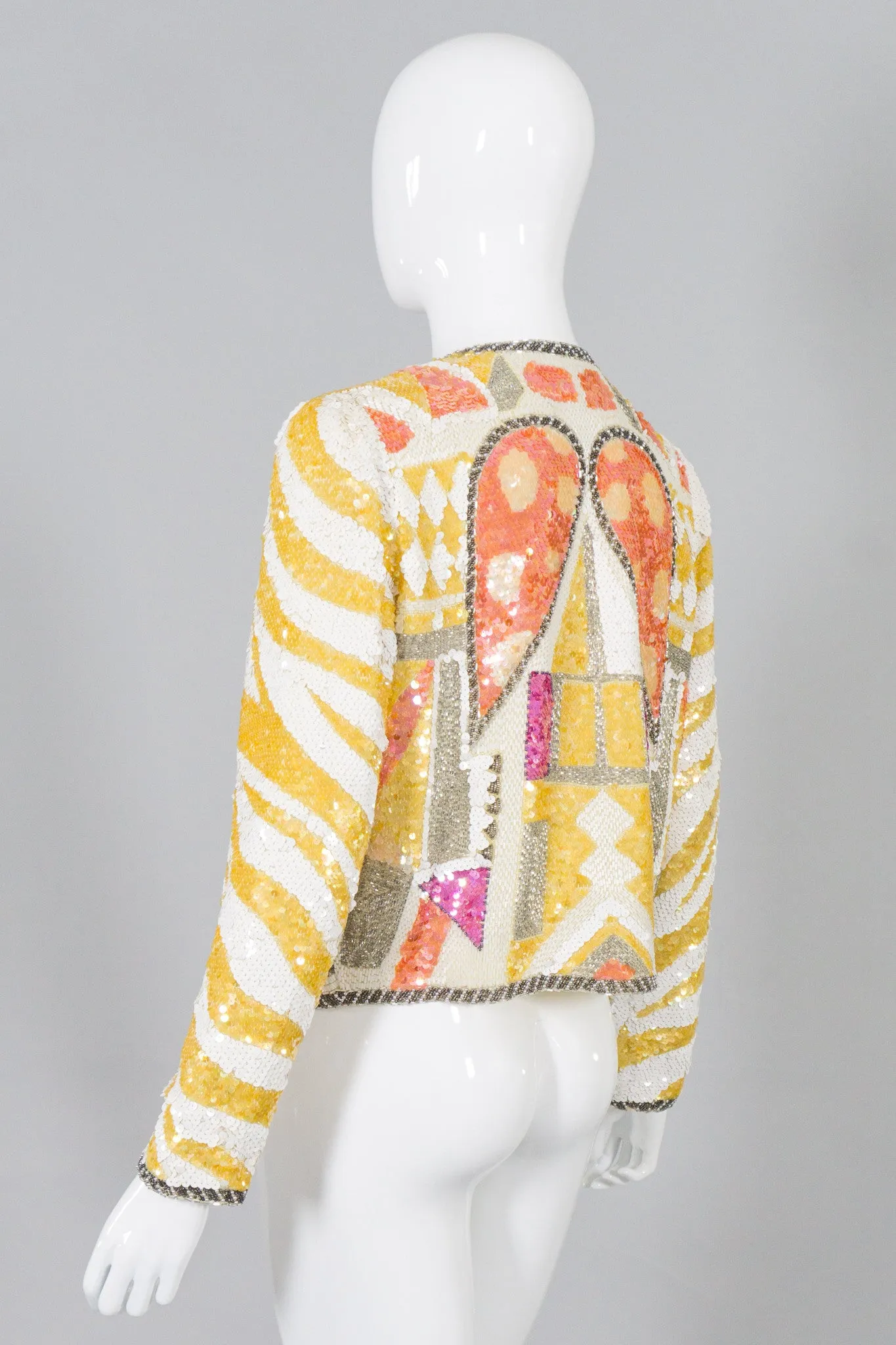 Black Tie Sequin Wing Jacket