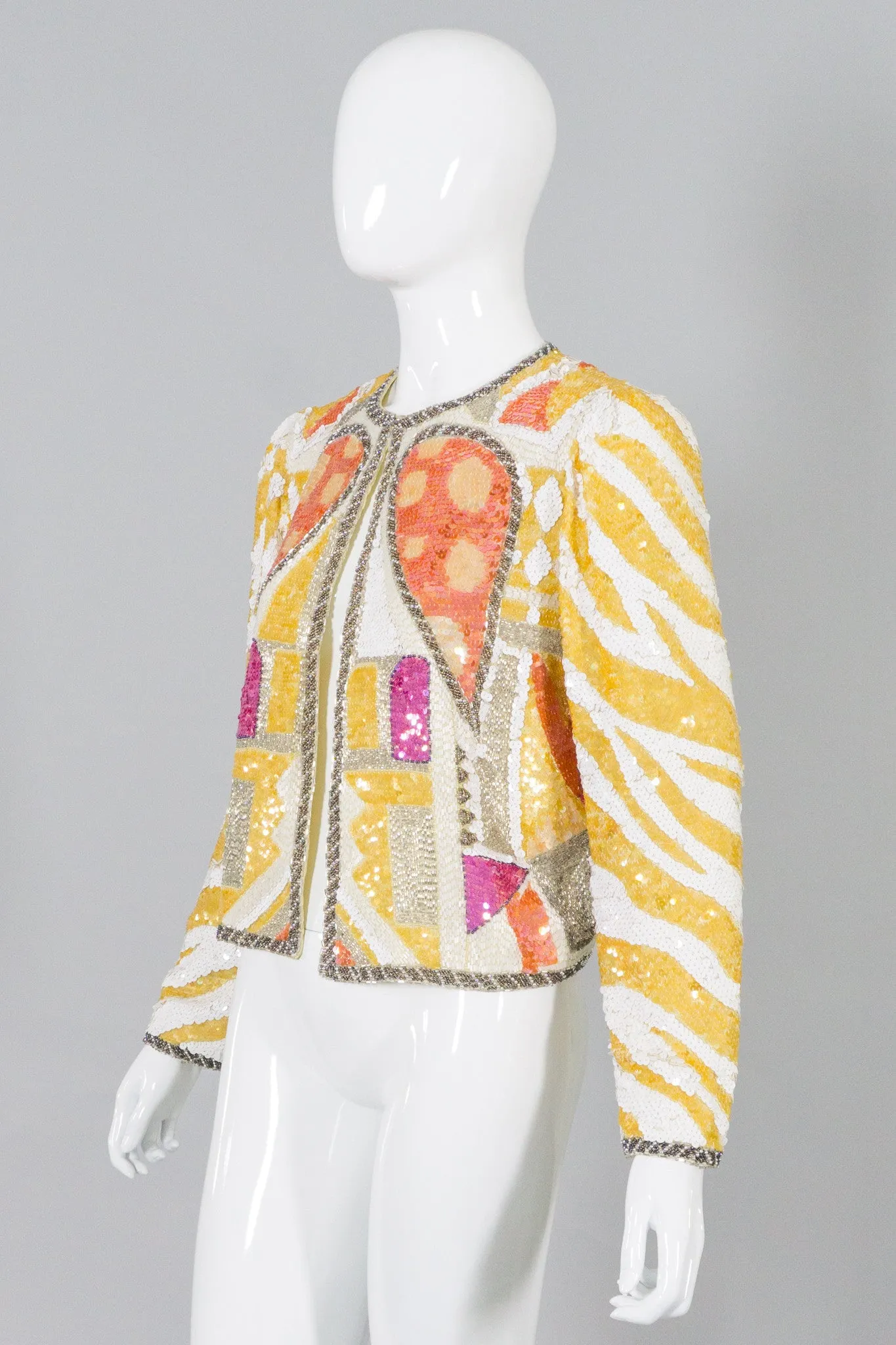 Black Tie Sequin Wing Jacket