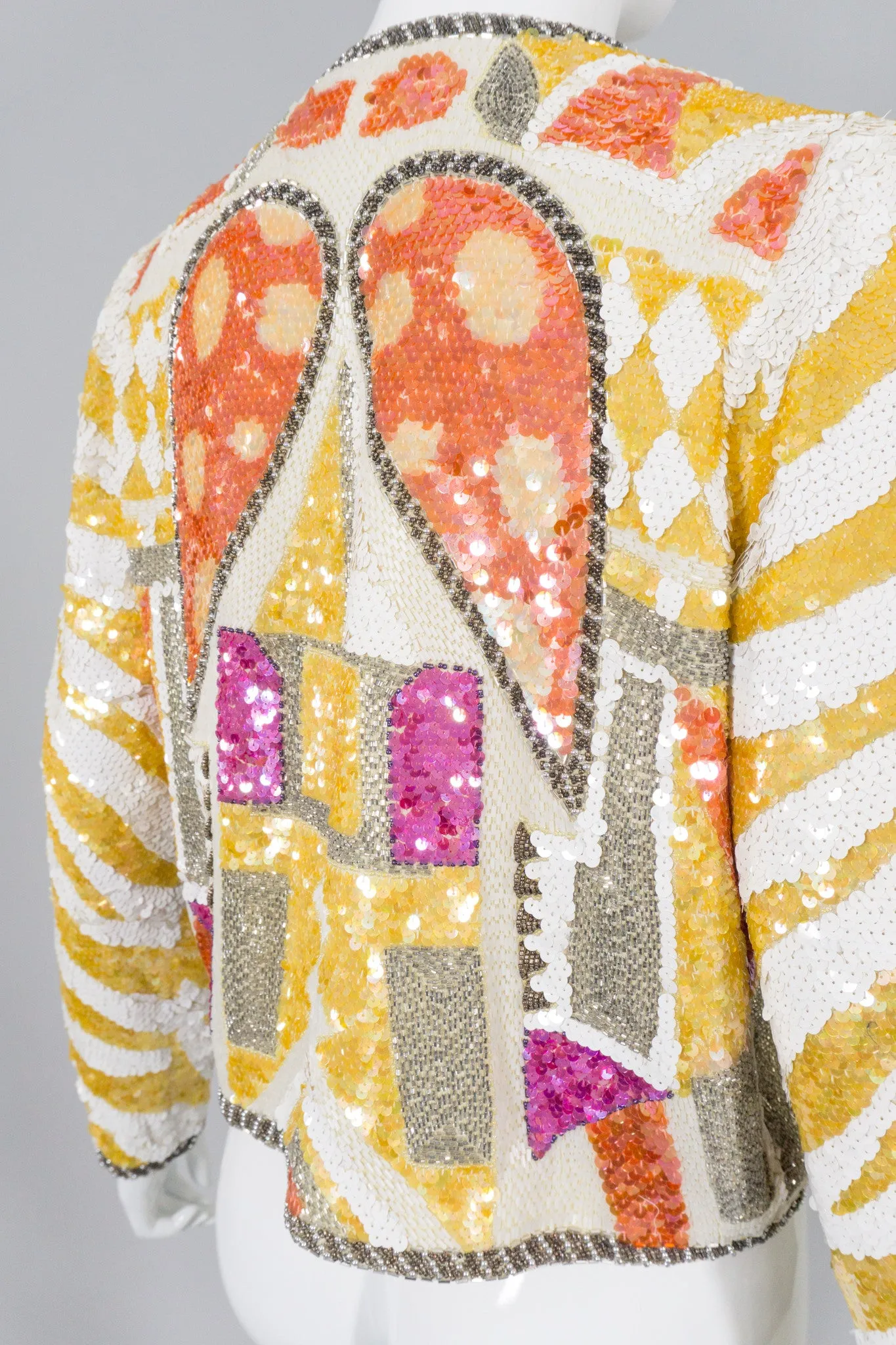 Black Tie Sequin Wing Jacket