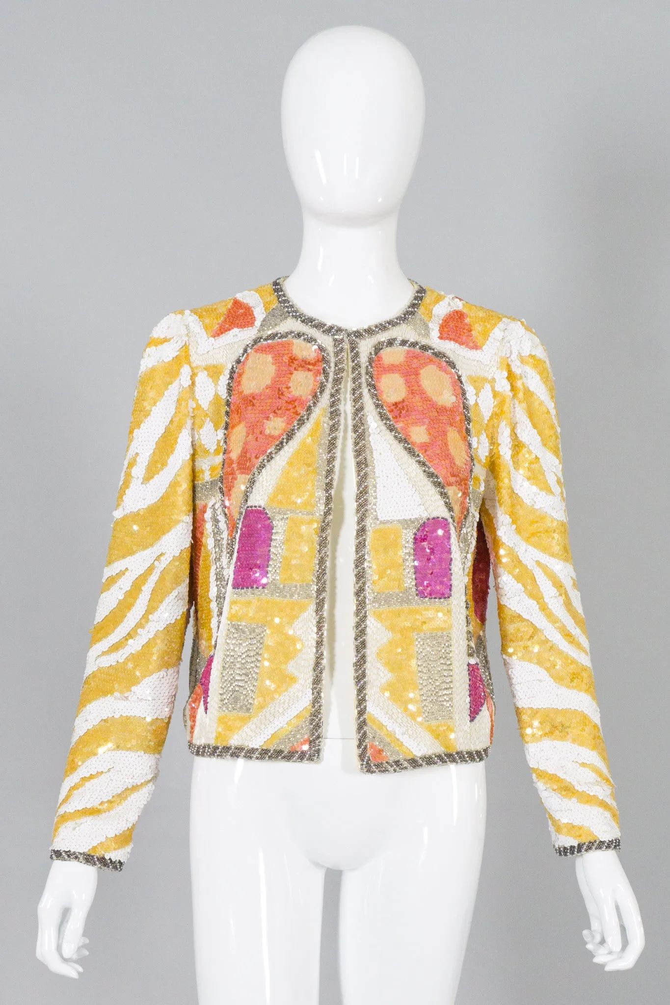 Black Tie Sequin Wing Jacket