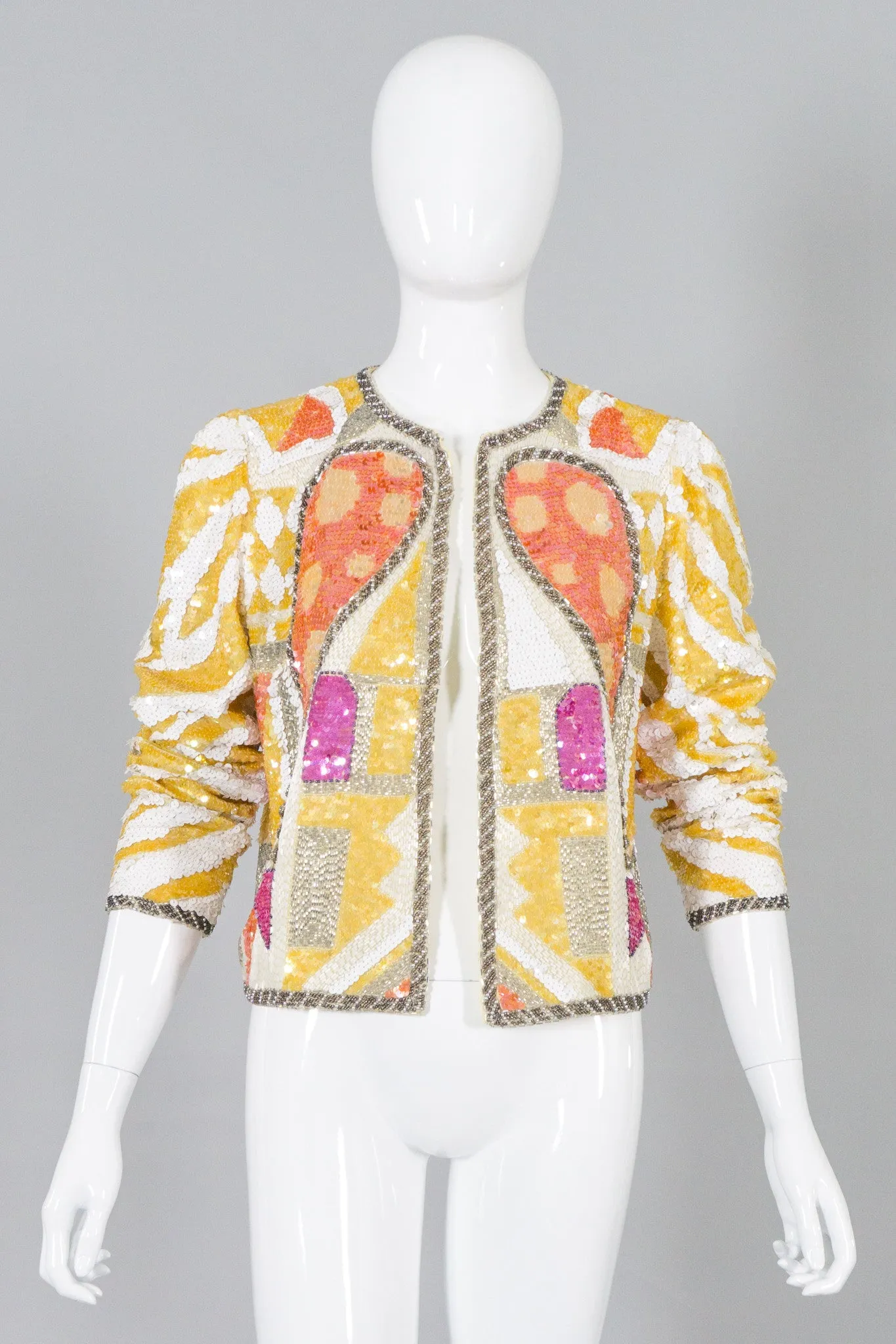Black Tie Sequin Wing Jacket