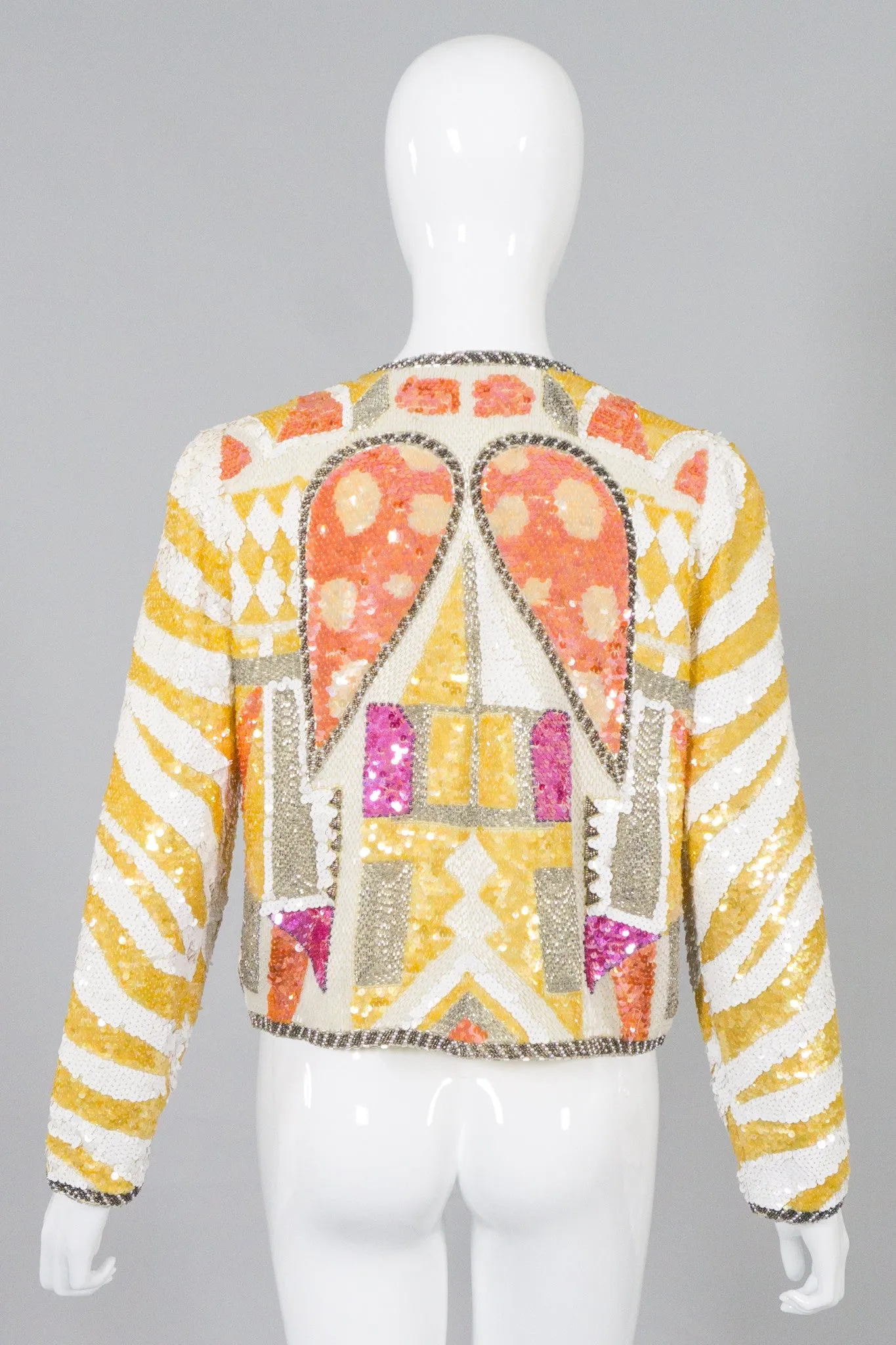Black Tie Sequin Wing Jacket