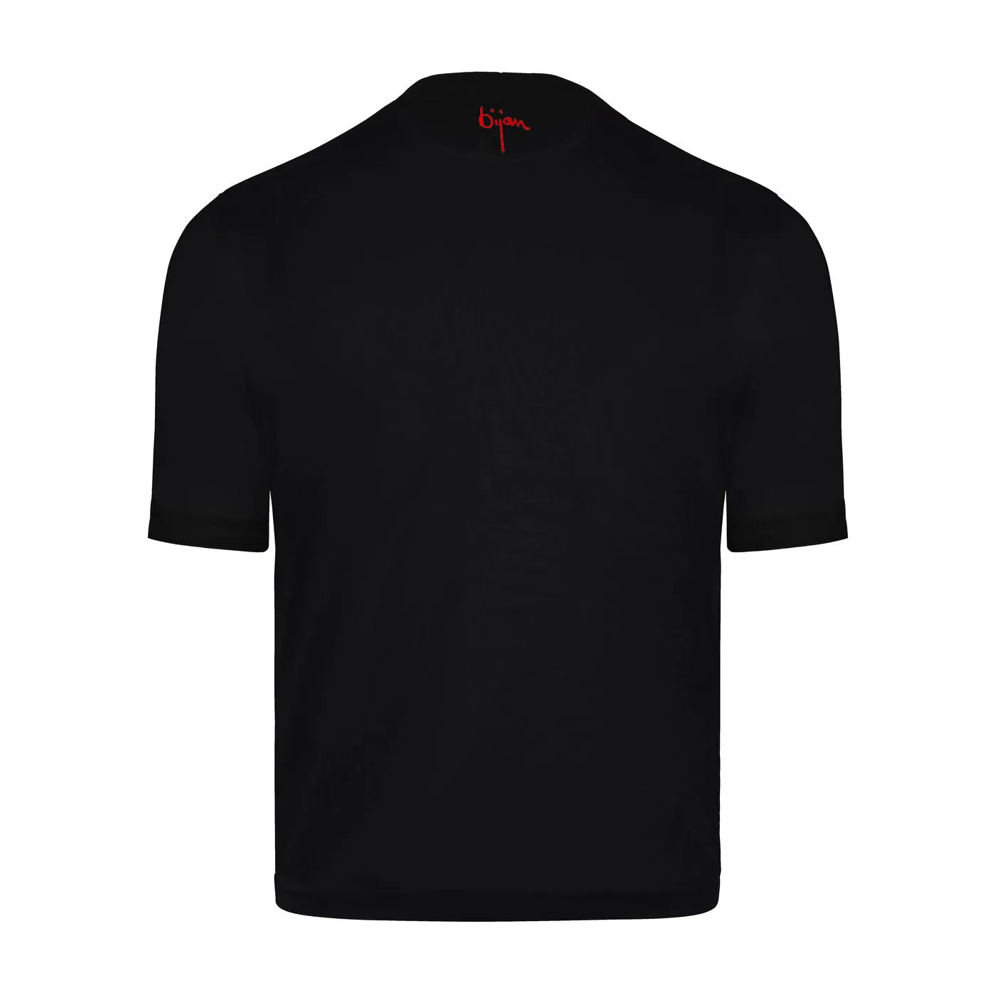 Black with Red Crest Short Sleeve T-Shirt