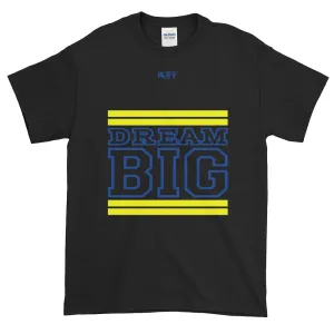Black Yellow and Royal Blue Short-Sleeve T-Shirt
