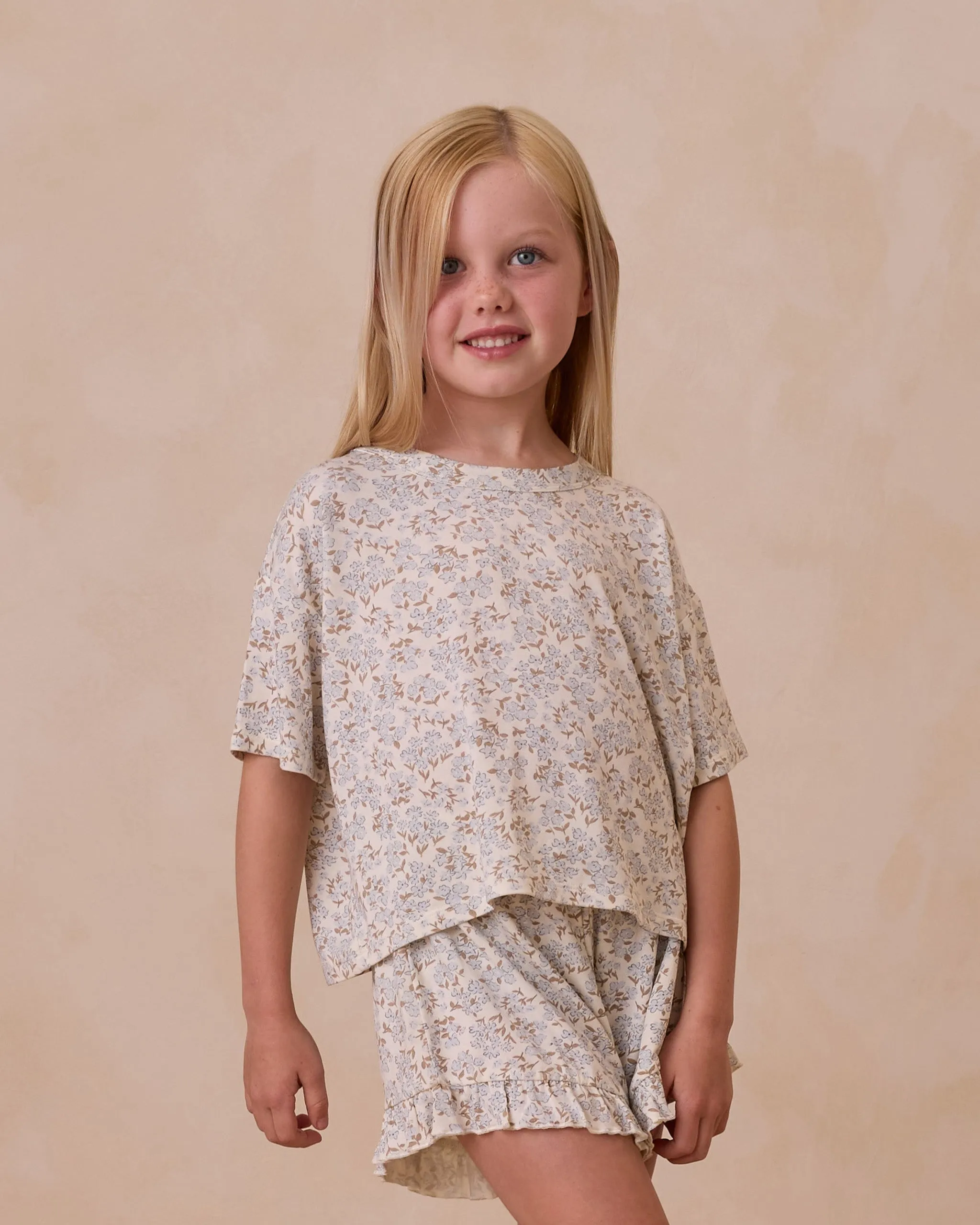 Blue Ditsy Floral Mosie Set