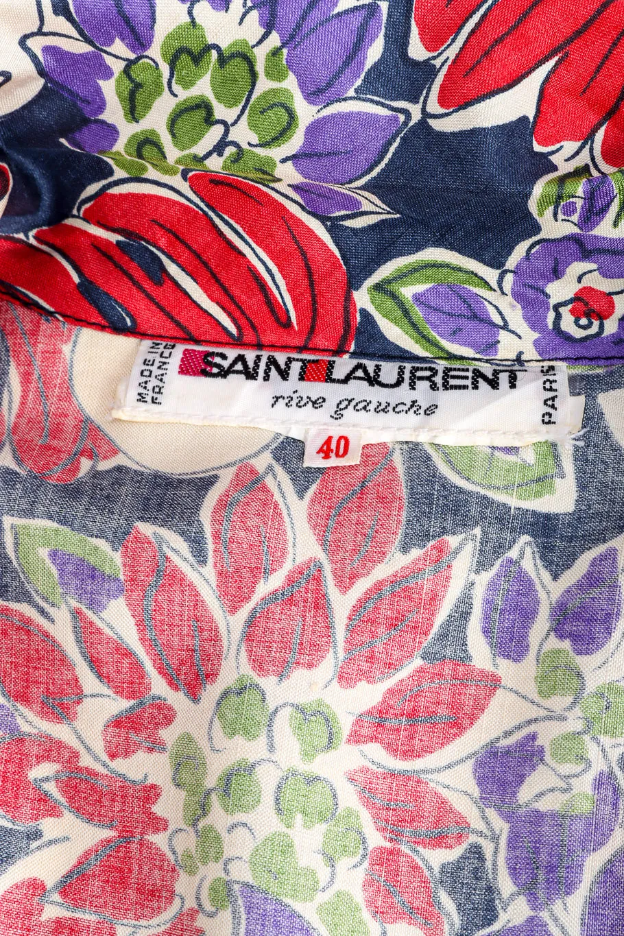 Botanical Printed Silk Dress
