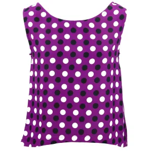 Box Top - Purple Polka