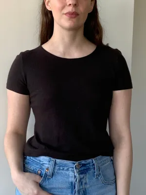 Brown merino wool shirt