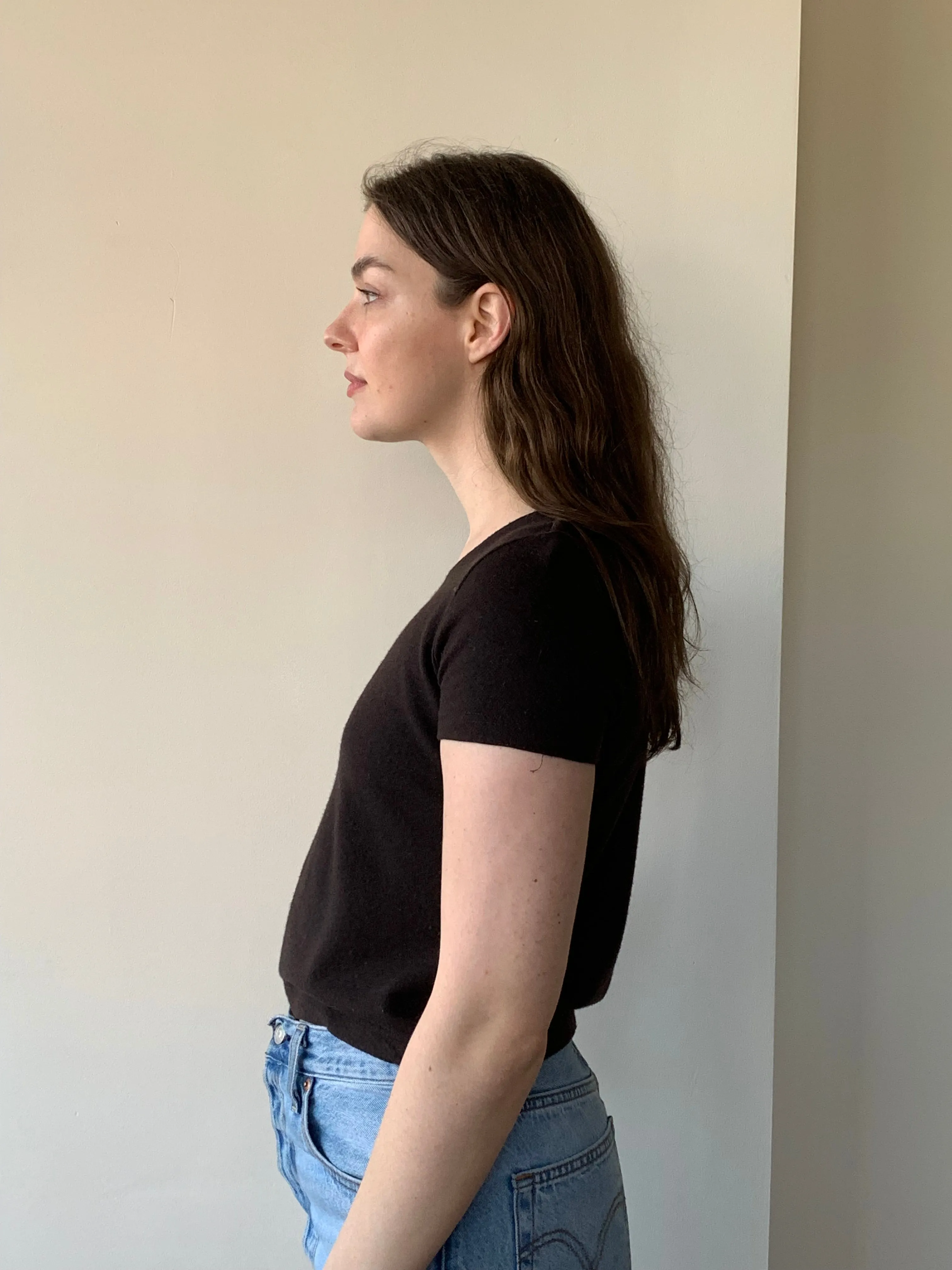 Brown merino wool shirt