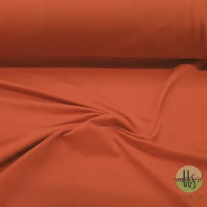 Burnt Orange-  Cotton Spandex-230g - 50cm PIECE
