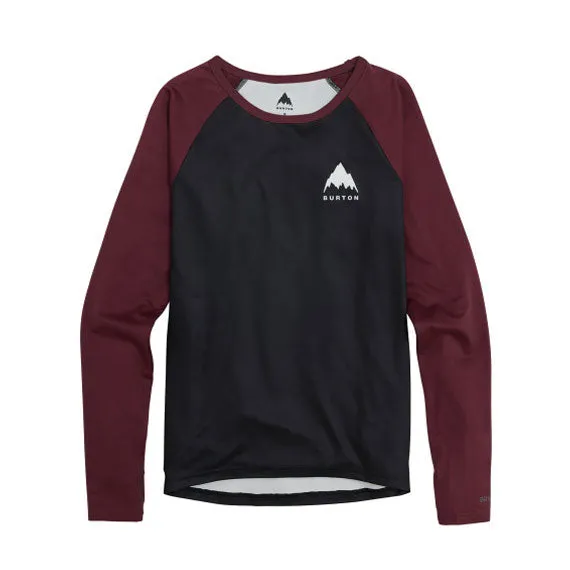 Burton Women's Roadie Base Layer Tech T True Blk/Almandine 2024