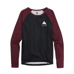 Burton Women's Roadie Base Layer Tech T True Blk/Almandine 2024