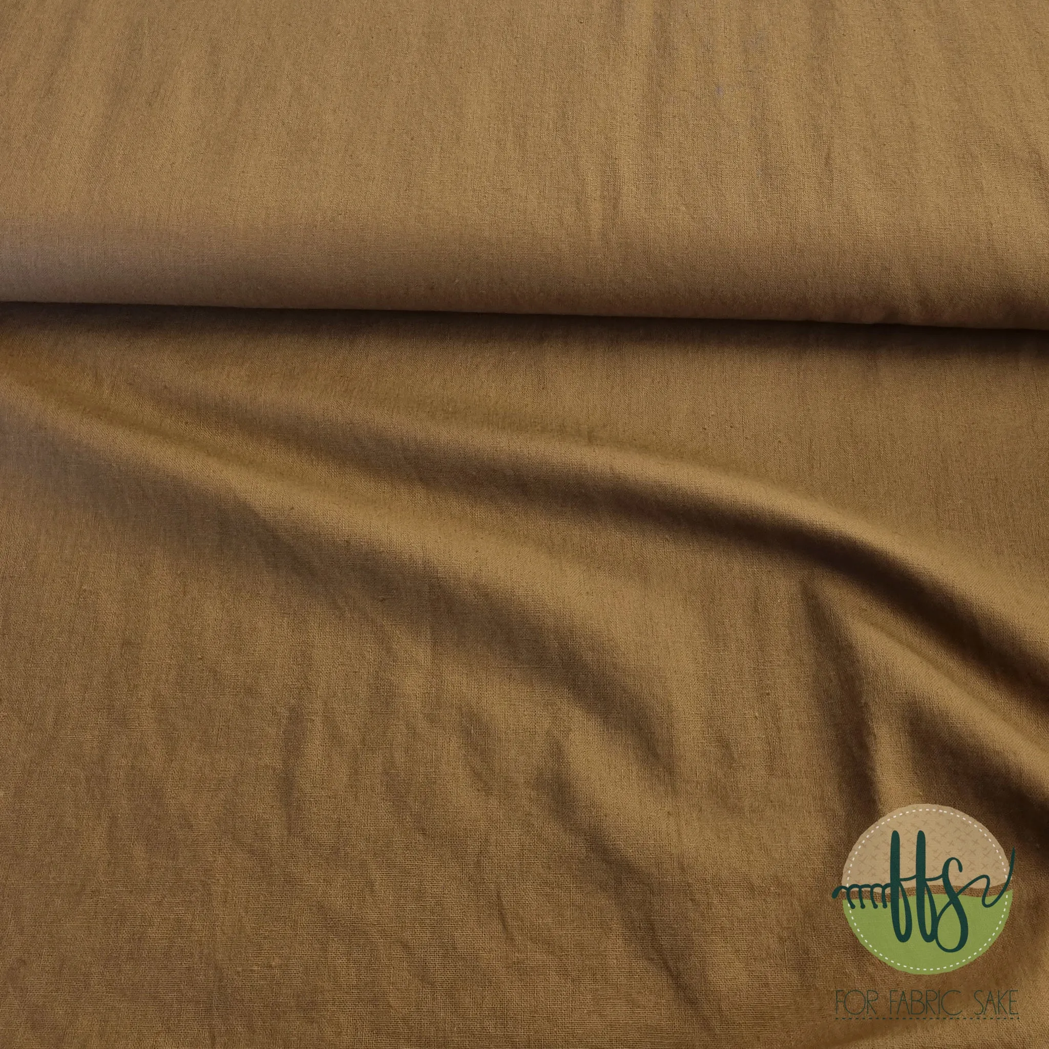 Camel- Cotton/Linen Mix