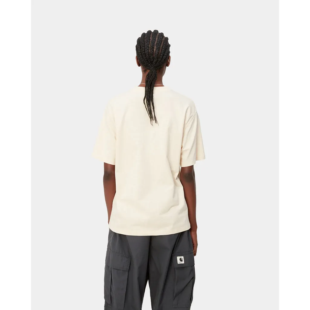 CARHARTT WIP WOMEN'S S/S AMERICAN SCRIPT TEE - NATURAL