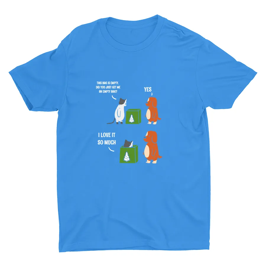 Cats Love Empty Bag  Cotton Tee