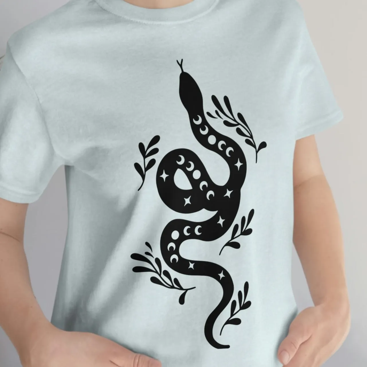 Celestial Snake Tee Shirt, Unisex Jersey Short Sleeve Tee