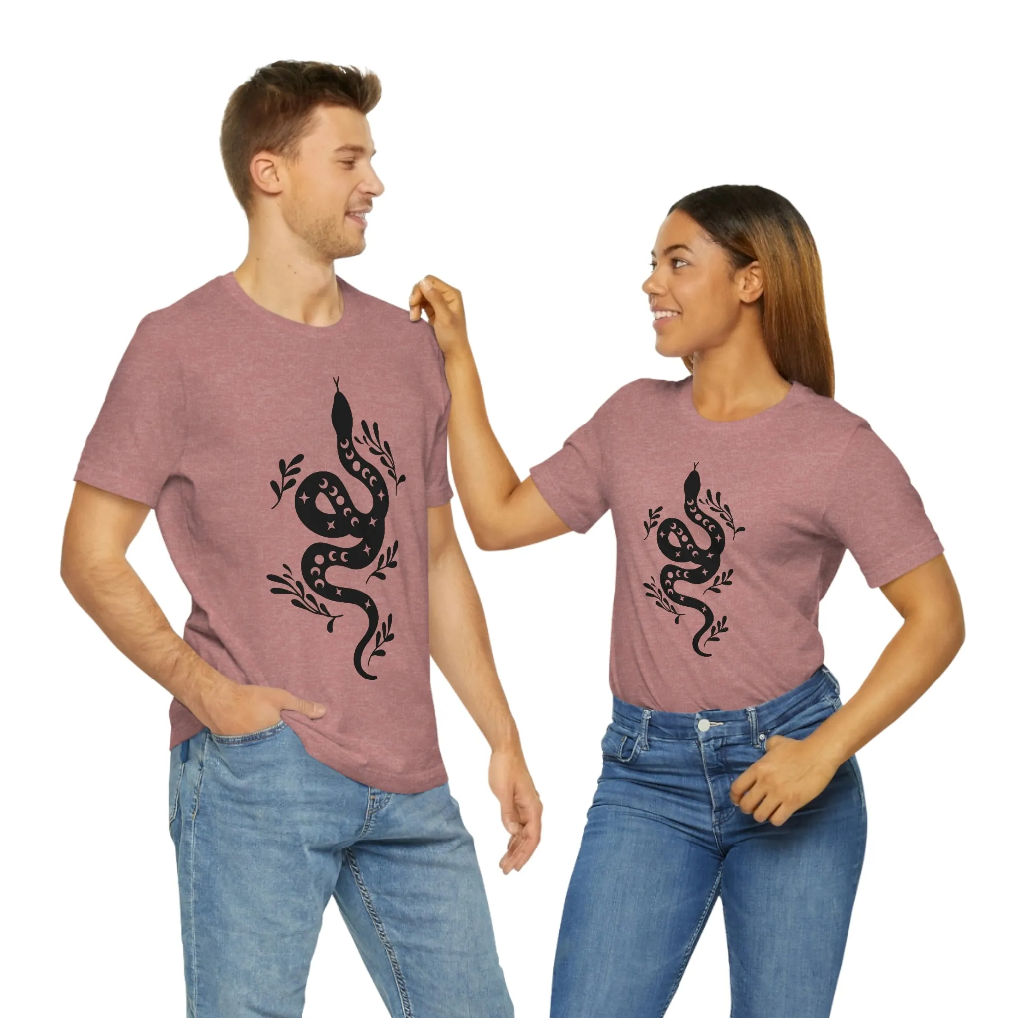 Celestial Snake Tee Shirt, Unisex Jersey Short Sleeve Tee