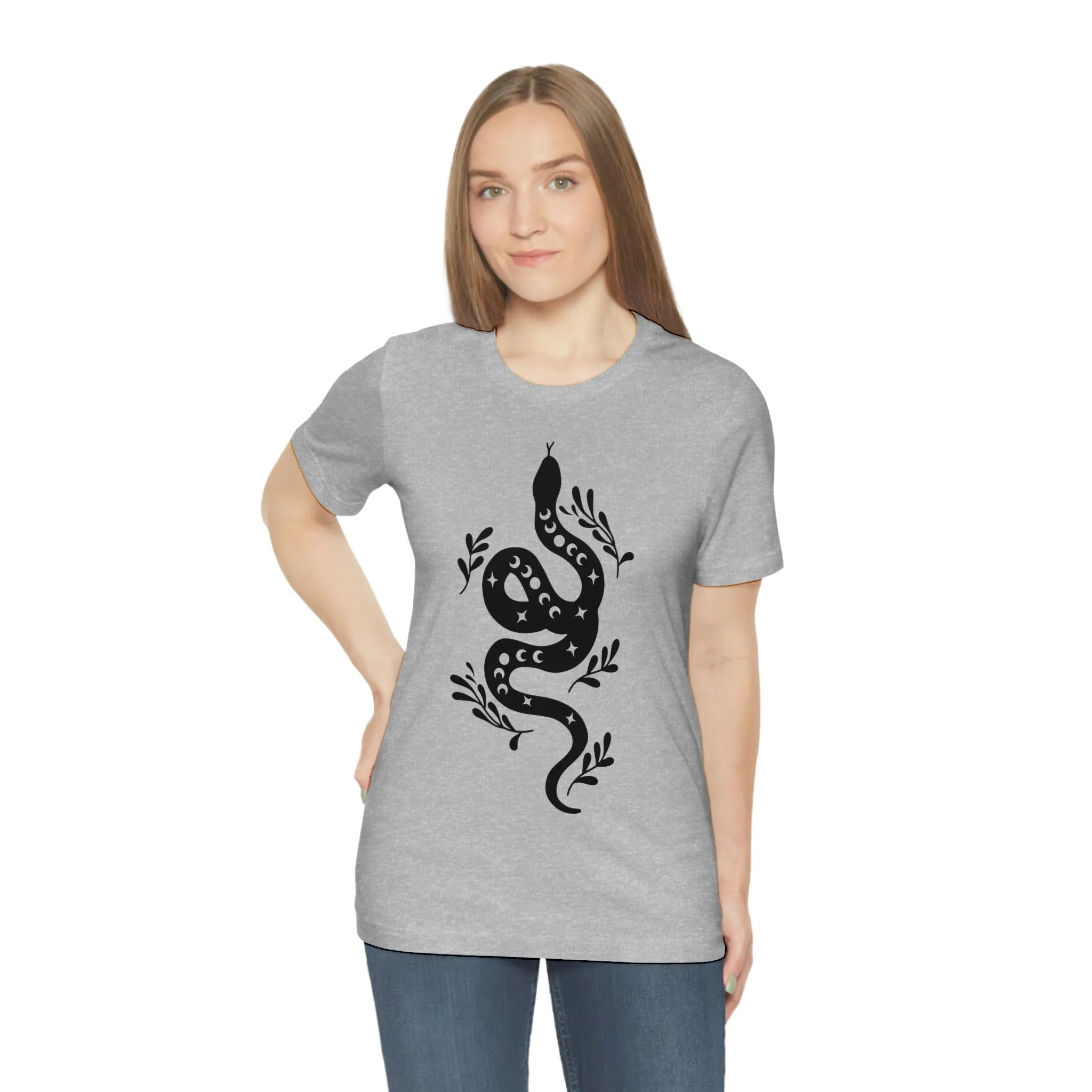 Celestial Snake Tee Shirt, Unisex Jersey Short Sleeve Tee