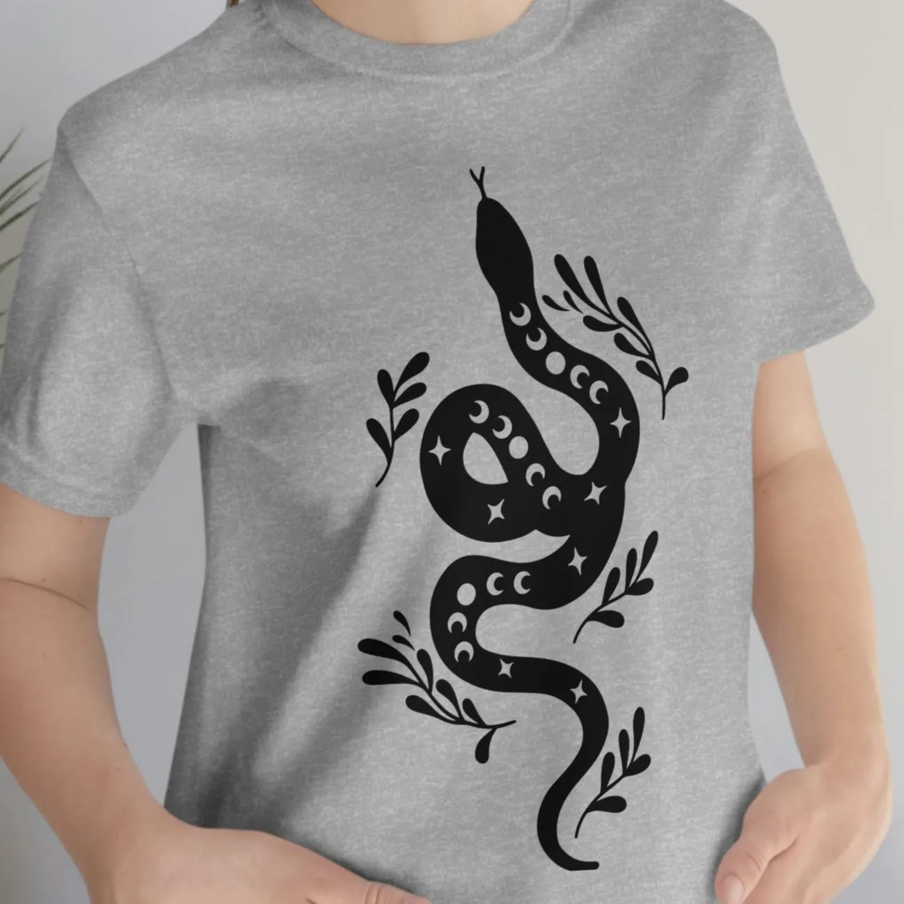 Celestial Snake Tee Shirt, Unisex Jersey Short Sleeve Tee