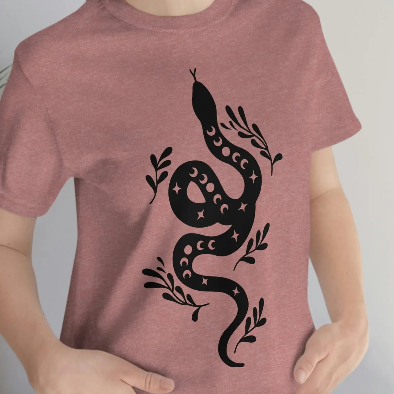 Celestial Snake Tee Shirt, Unisex Jersey Short Sleeve Tee