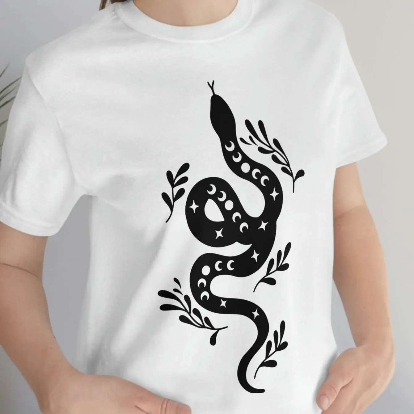 Celestial Snake Tee Shirt, Unisex Jersey Short Sleeve Tee