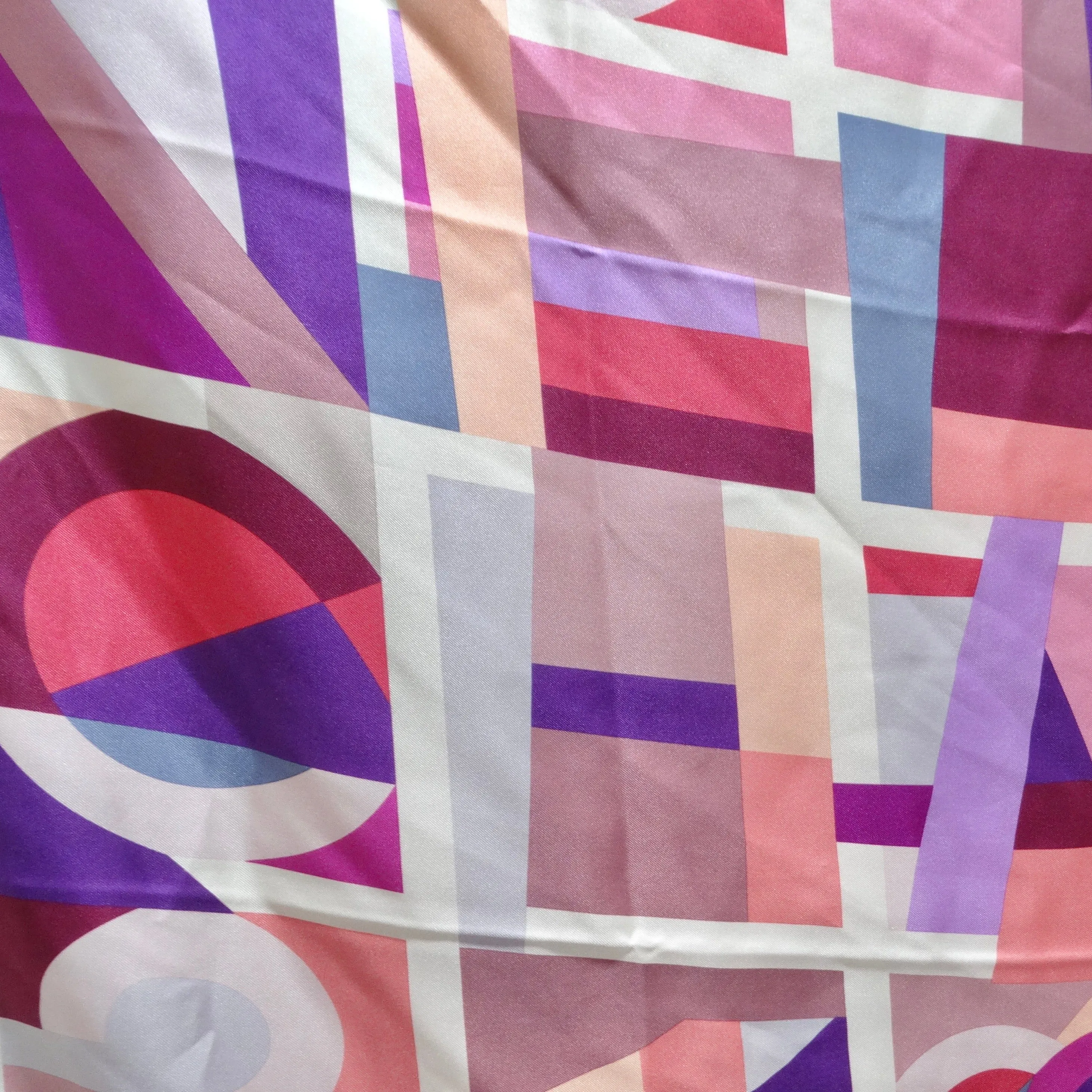 Chanel Multicolor Silk Logo Scarf