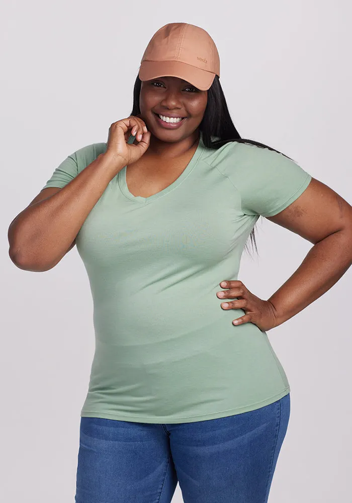 Clearance - Mia Short Sleeve V Neck