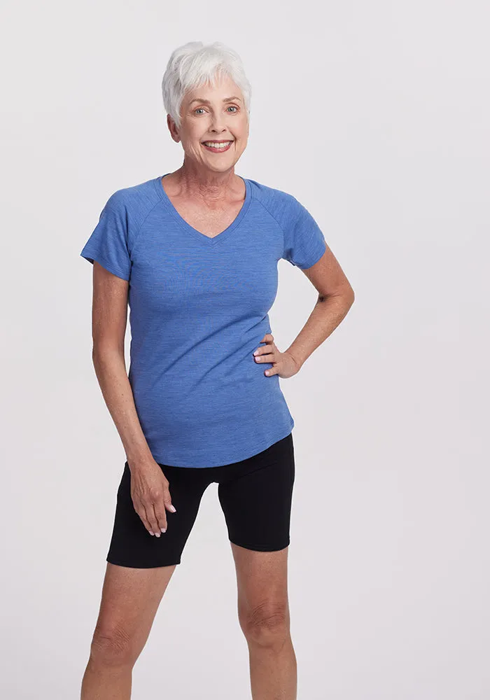 Clearance - Mia Short Sleeve V Neck